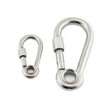 Eye Style Rope Hardware Accessories Stainless Steel Carabiner Nickel Color