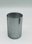 Black Nickel Glass Bathroom Accessories Sets Round Shape Ion Plating Effect
