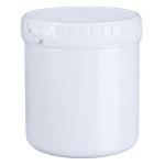 Powder Packing HDPE Jar with Wide Mouth and Sealed Screw Neck in Black/White