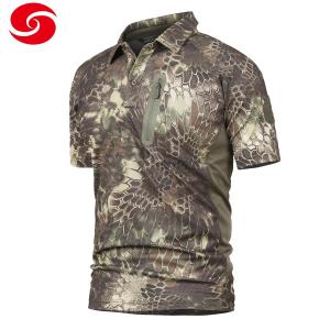 Wholesale Quick Dry Military Combat Polyester Polo Shirt Water Repellent from china suppliers