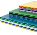 4mm Corrugated Sign Board Blanks Corflute Orange Corrugated Plastic Sheets