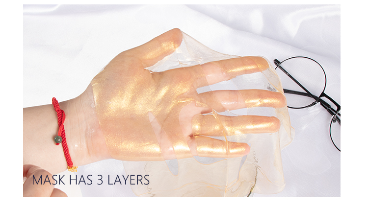 Korean Hydrating Sheet Mask 24K Gold ODM Collagen Sheet Mask