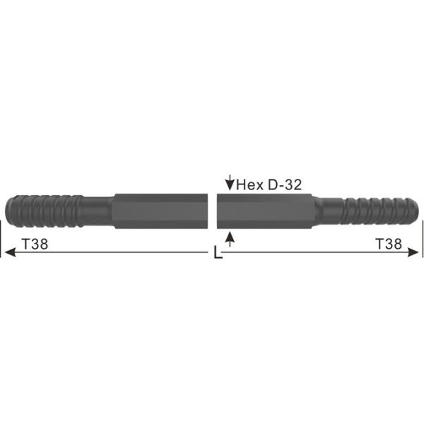 T38 Thread Carbide Drill Tools For Top Hammer Drilling Rig