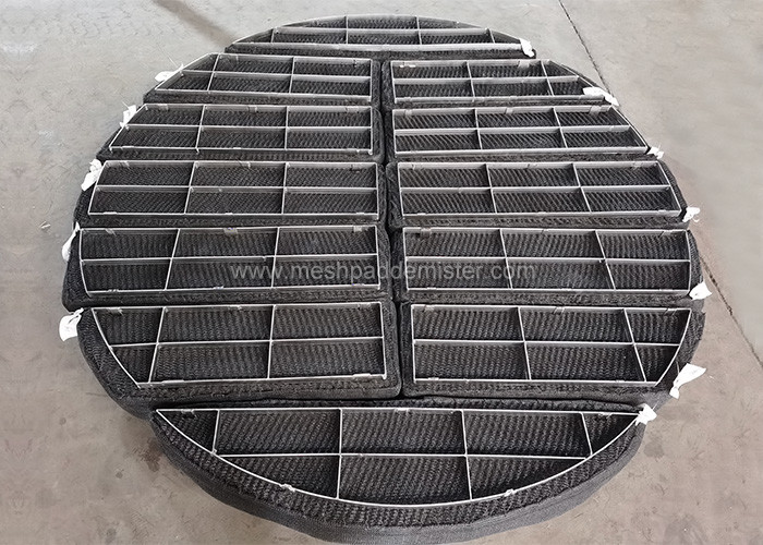 Tower Internals Mesh Pad Demister Stainless Steel Wire For Gas Liquid Filters