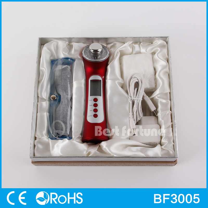 Rechargeable Ultrasonic Galvanic Ion Face Massager AC 110 - 240 V Voltage