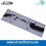 4mm thickness silkscreen printing anti-slip PVC yoga mat