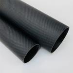 High Modulus Carbon Fiber Tubing Plain Pattern Heat Resistance