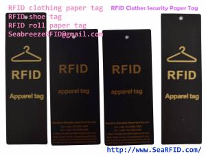 Wholesale RFID Clothes Paper Tag, RFID Garments Tag, RFID Apparels Tag, RFID Clothing Security Paper Tag, Suitable for Bag, Gift from china suppliers