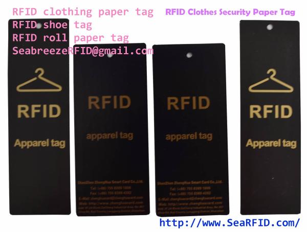 RFID Clothes Paper Tag, RFID Garments Tag, RFID Apparels Tag, RFID Clothing
