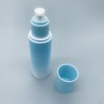 Blue Plastic Airless Cosmetics Airless Serum Pump Bottles 30 50 100 150 200 ML