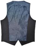Popular Dark Grey Stripe Mens Slim Fit Vest 5% Wool OEM and ODM Embroidery Logo