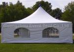 Stylish prefabricated house pagoda wedding tent with white waterproof cover for