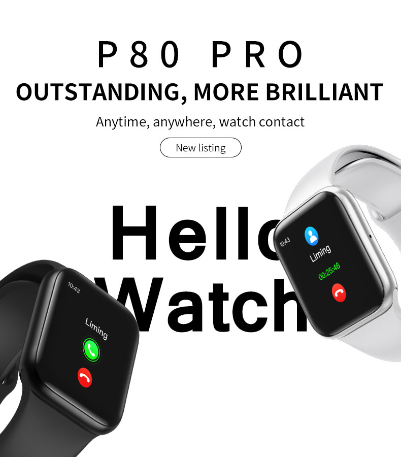 Glamour Silicone Automatic Speech Recognition Watch Phone P82 Watches Battery Smart Watch