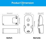 500W 1000W Remote Control Appliance Switch Durable For Pool Light