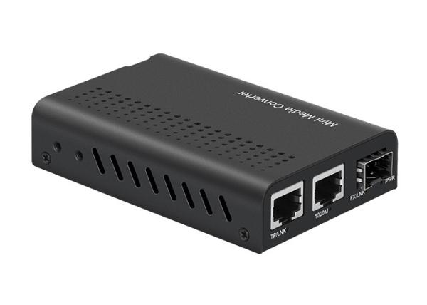 2 Ports RJ45 Optical Media Converter Device 10 / 100 / 1000 Base-TX To 1000 Base