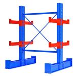2u Cantilever Sheet Metal Rack Tire Transport Rack Tire Storage Shelf Selective
