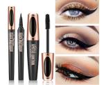 MSDS 4D Black Waterproof Eyeliner And Mascara For Straight Lashes