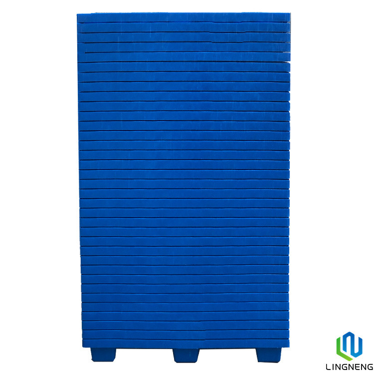 Blue Black Single Faced Slip Sheet Lightweight Plastic Pallet With 2T Static Load