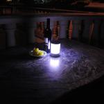 Yard Pathway Solar Bollard Lights Outdoor White Waterproof Decorative