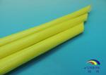 Yellow Color F Class Acrylic Fiberglass Sleeving for Electrical AC Motor 0.5mm -