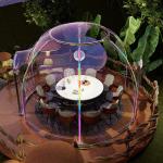 Outdoor Rectangular Sun Glass Room Full Transparent Bubble Room Spherical Tent