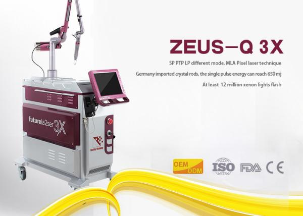 Safe Laser Tattoo Removal Device , Yag Tattoo Removal Machines 800mj Pulse