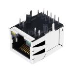 LPJG4843GENL 10/100/1000 Base-T Industrial RJ45 Connector Tab Down Green/Yellow
