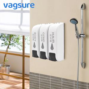 Wholesale White Color Wall Mounted Liquid Soap Dispenser / Combined Wall Hung Soap Dispenser from china suppliers