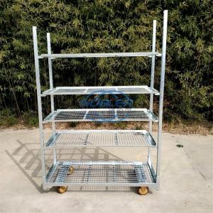 China Flower Shipping Cart Flower Trolley Metal Flower Cart Easy to install on sale