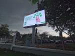 Outdoor Sun 4X8 Commercial Led Display Exterior Walls Fixed Series Full Color P6