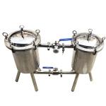 Size 1 Carbon Steel Duplex Bag Filter Vessel 62KG Weight for Hotels and