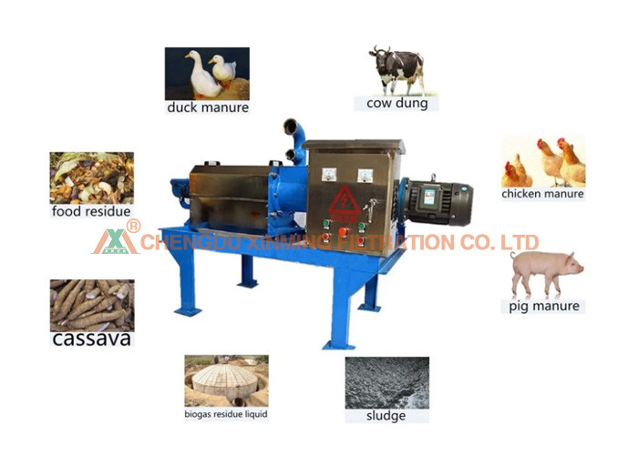 High Efficiency Solid Liquid Separation Device Treatment Of Cattle Manure