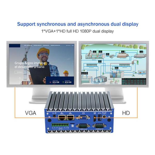 Nano Titanium Gray Industrial Mini PC N11 DC 12V Input 2XIntel I210-AT/I211-AT 1000M