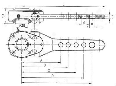 high quality 2175003700 SAF Manual Slack Adjusters Universal Trailer air brake