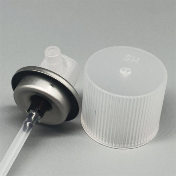 Oxygen spray aerosol valve close-up view