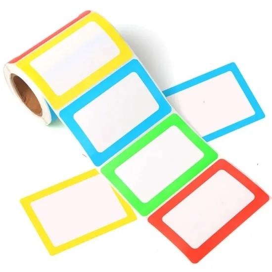 Quality Moisture Proof BOPP Self Adhesive Name Labels Offset CMY Printing for sale