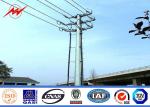 69KV 30kM ASTM A123 Octagonal Foot Galvanised Steel Poles For Street / Garden /