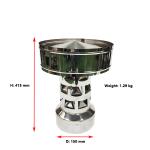 Spigot Lock 6" Tower Shape Chimney Flue Rain Caps Corrosion Resistant