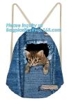 Reusable Cotton Drawstring Bag Organic Cotton Gym Drawstring Customized Logo