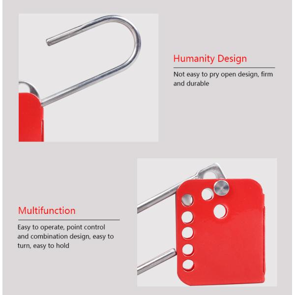 BOSHI High Quality 7 Holes Steel Material Shackles Lockout Tagout Hasp