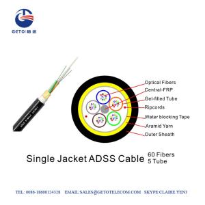 Wholesale 4000m PLENUM Self Supporting 96 Core Fiber Optic Cable from china suppliers