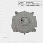 ADC12 aluminum die casting street light housing die cast service