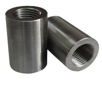 Wholesale Black Surface Parallel Threaded Rebar Coupler Mechanical Splices 12mm - 50mm from china suppliers