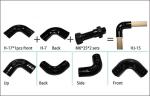 90 Degree Pipe Fitting Elbow Metal Pipe Joints For Lean Pipe Rack Plastic Pipe