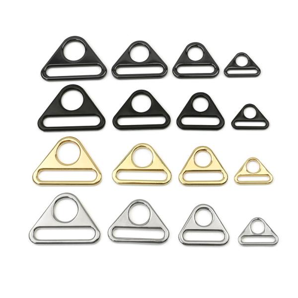 20mm/25mm/32mm/38mm Zinc Alloy Rainbow Triangle Buckle Shape Slider Strap Buckle For Bags
