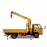 China Crane Manufacture 4 Ton Telescopic Boom Truck Mounted Crane High Grade