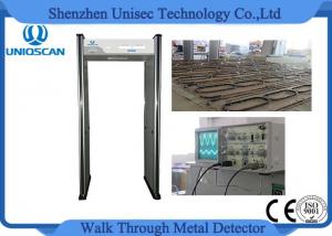 Wholesale 6 Zones Led Screen Walk Through Metal Detector With High Density Wood Door Panel from china suppliers