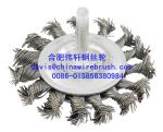 Knotted Wire Bevel Brush With Shaft