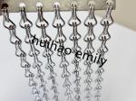 Customized Decorative Chain Link Fly Screen Curtain Aluminum
