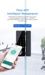 Glomarket Tuya Smart Glass Door Lock Biometric Fingerprint BLE Smart Eletronic
